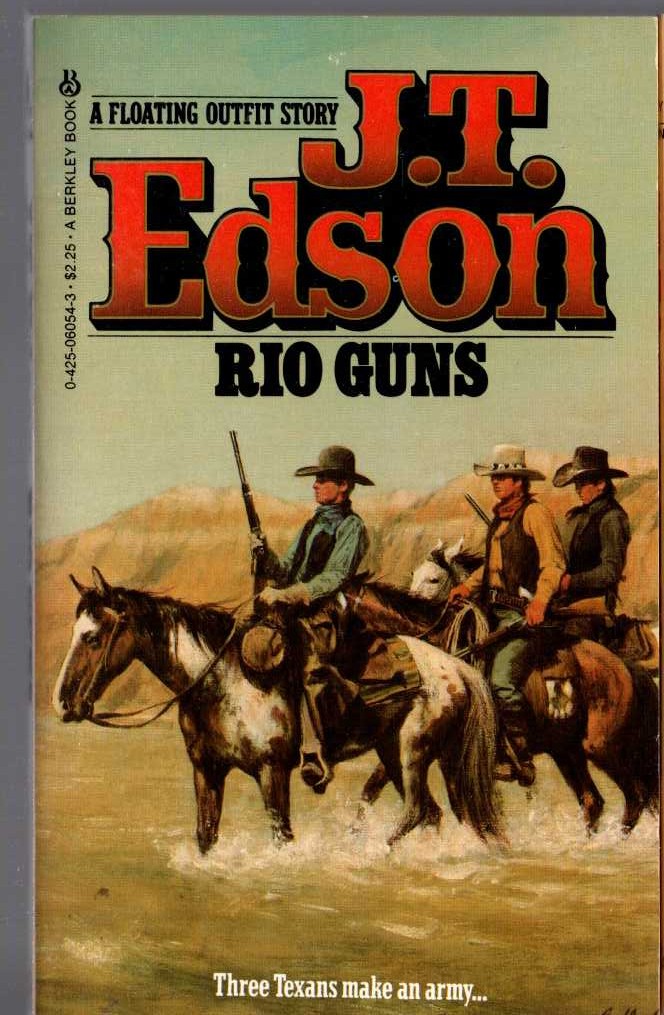 J.T. Edson  RIO GUNS front book cover image