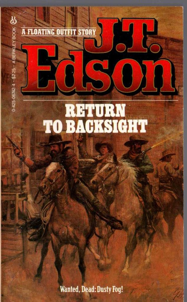 J.T. Edson  RETURN TO BACKSIGHT front book cover image