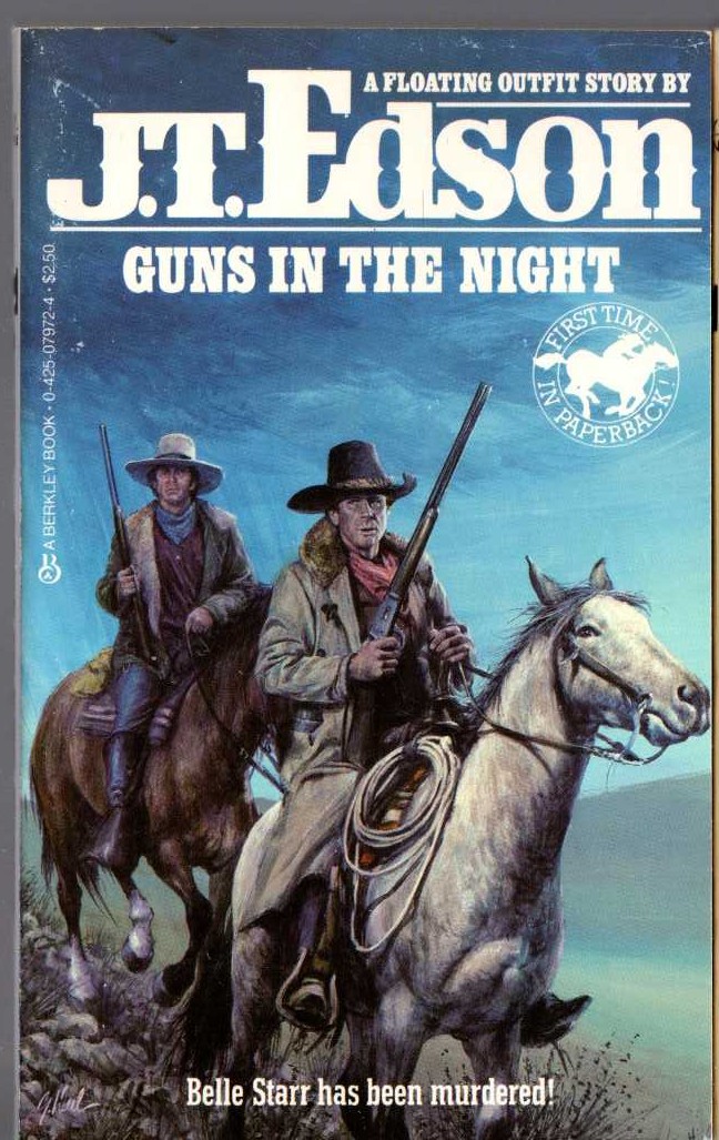 J.T. Edson  GUNS IN THE NIGHT front book cover image