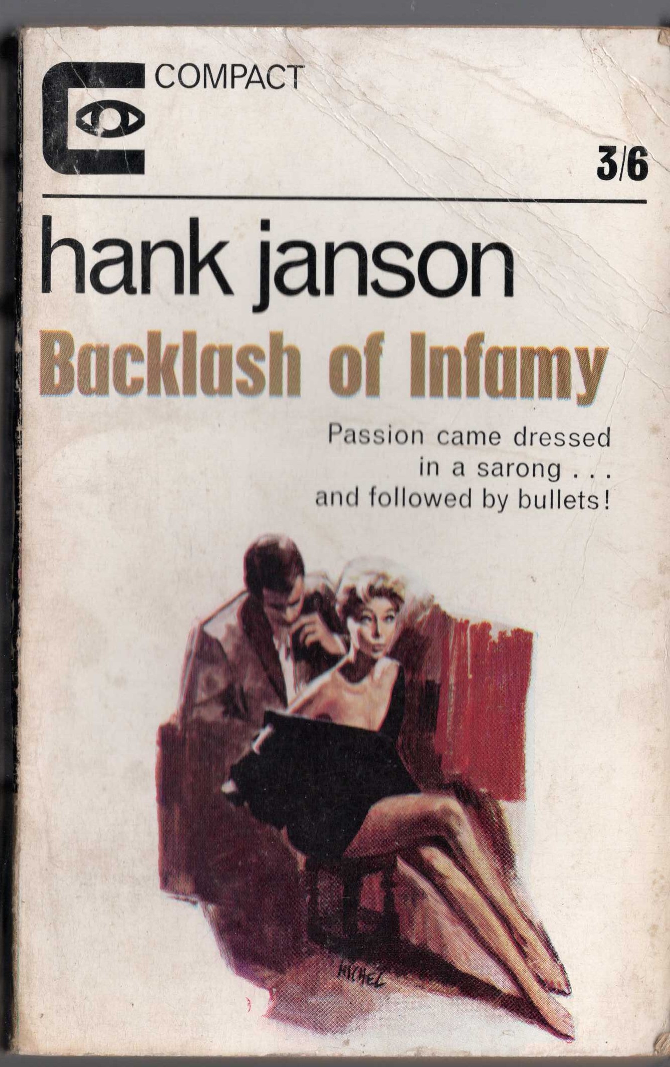 Hank Janson  BACKLASH OF INFAMY front book cover image