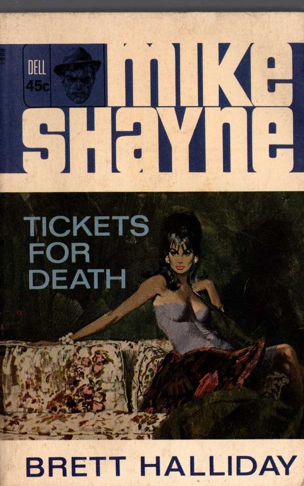 Brett Halliday  TICKETS FOR DEATH front book cover image