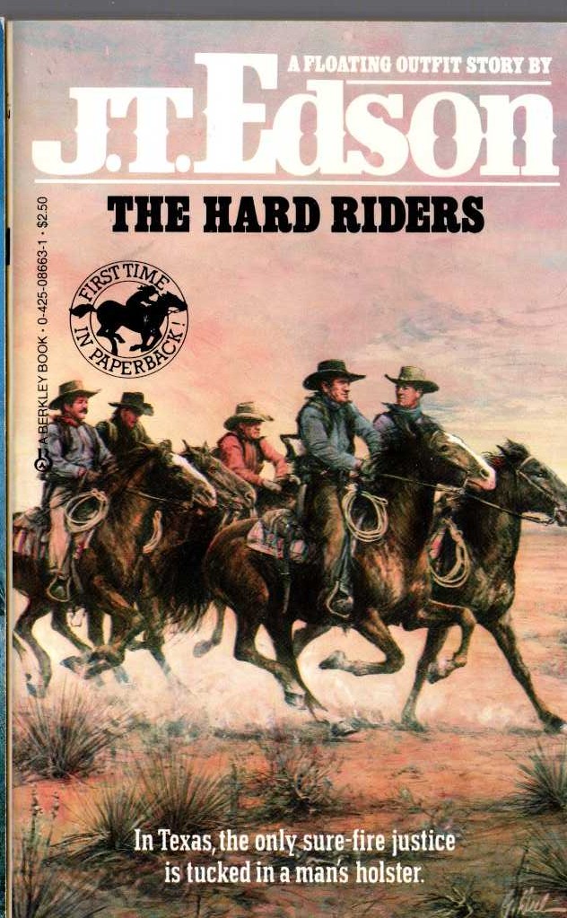 J.T. Edson  THE HARD RIDERS front book cover image