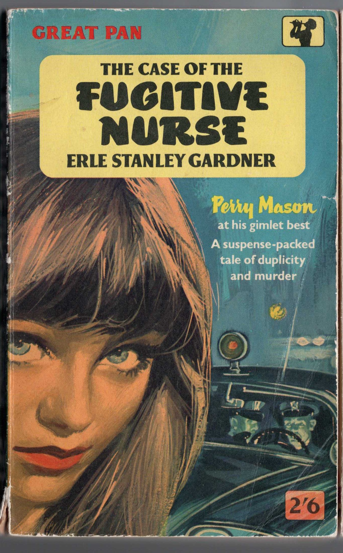 Erle Stanley Gardner  THE CASE OF THE FUGITIVE NURSE front book cover image