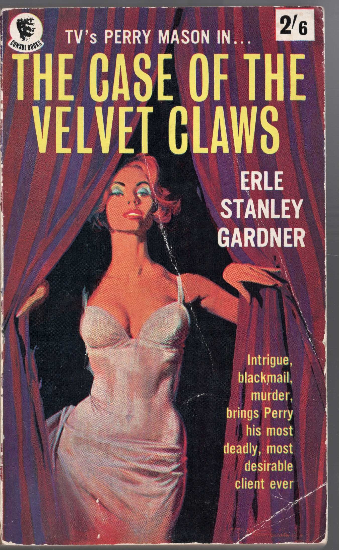 Erle Stanley Gardner  THE CASE OF THE VELVET CLAWS front book cover image