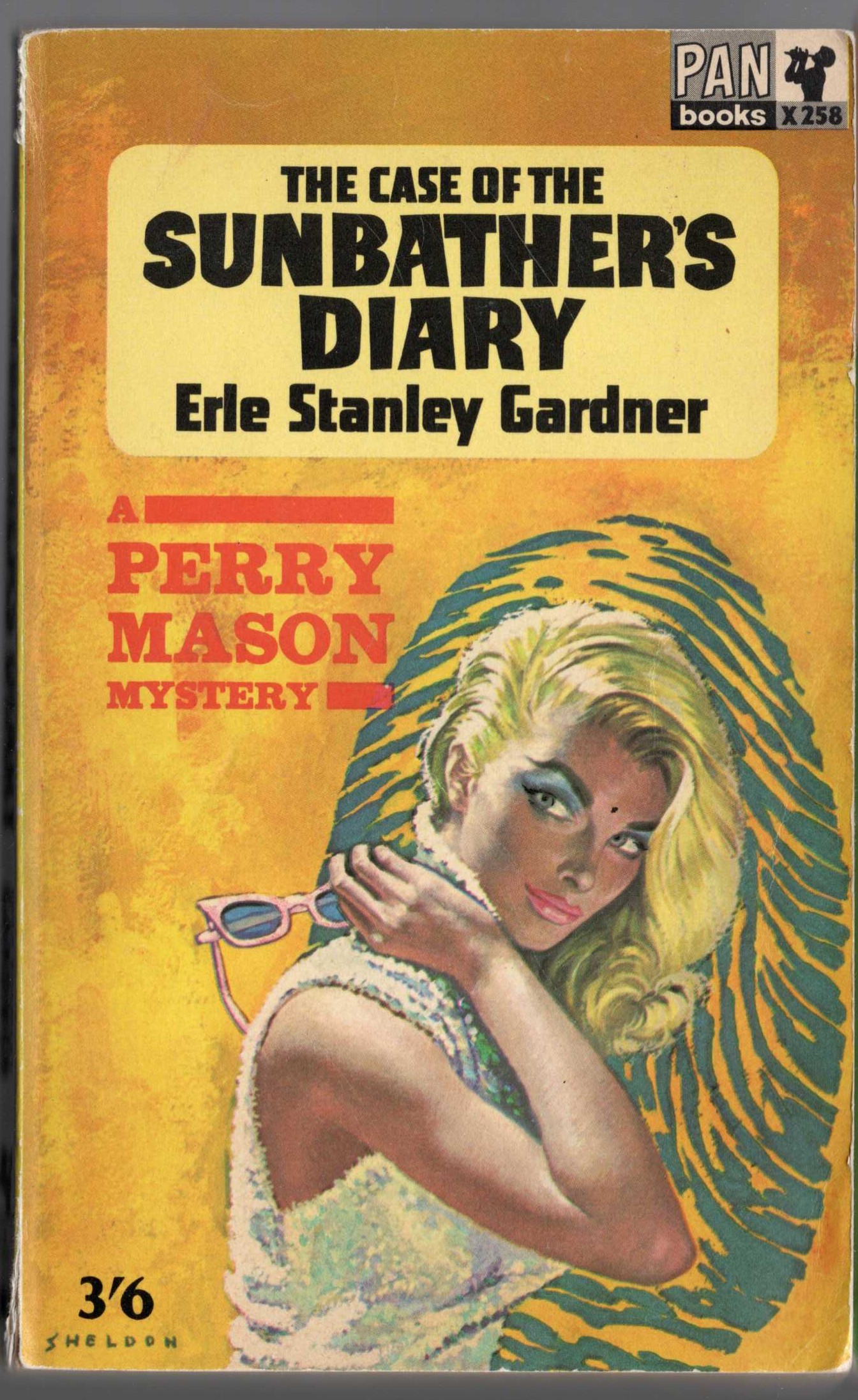 Erle Stanley Gardner  THE CASE OF THE SUNBATHER'S DIARY front book cover image