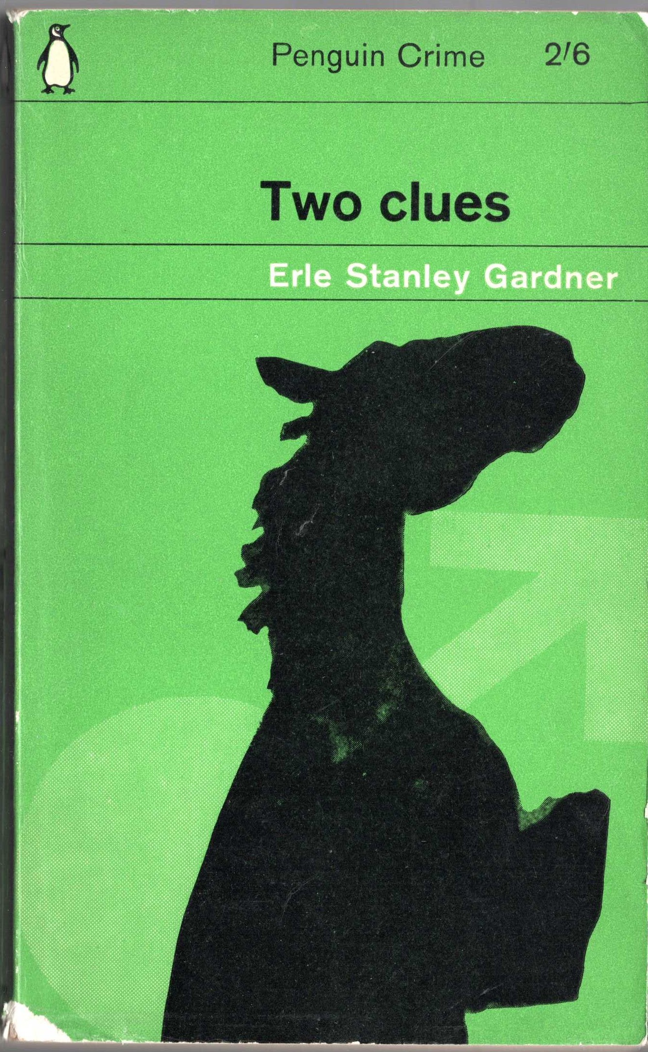 Erle Stanley Gardner  TWO CLUES front book cover image