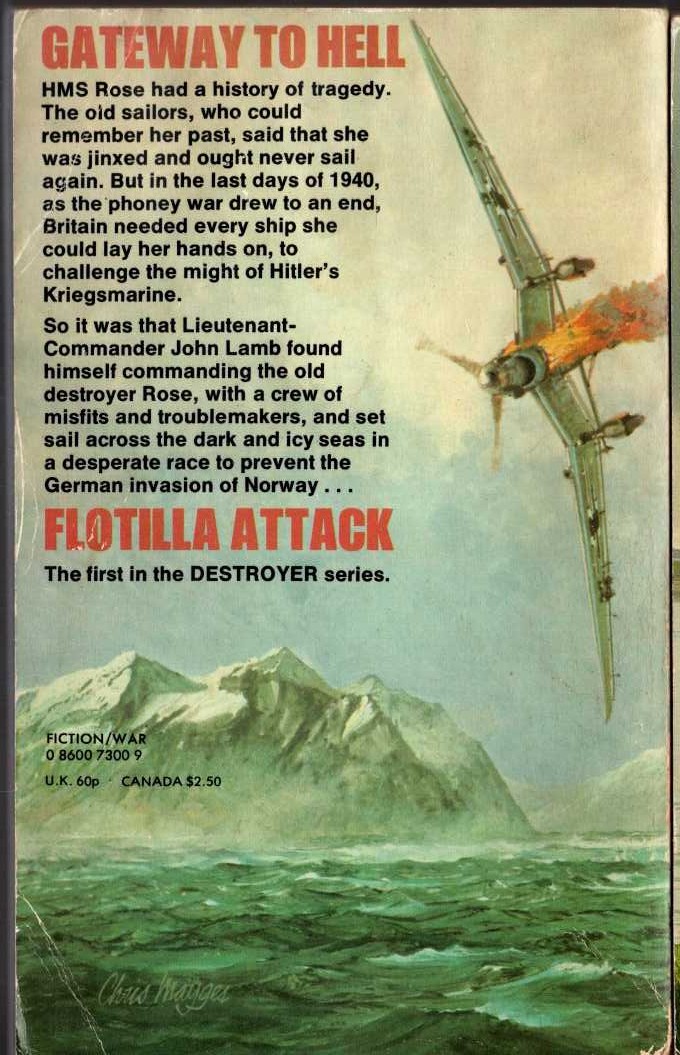 Duncan Harding  FLOTILLA ATTACK magnified rear book cover image