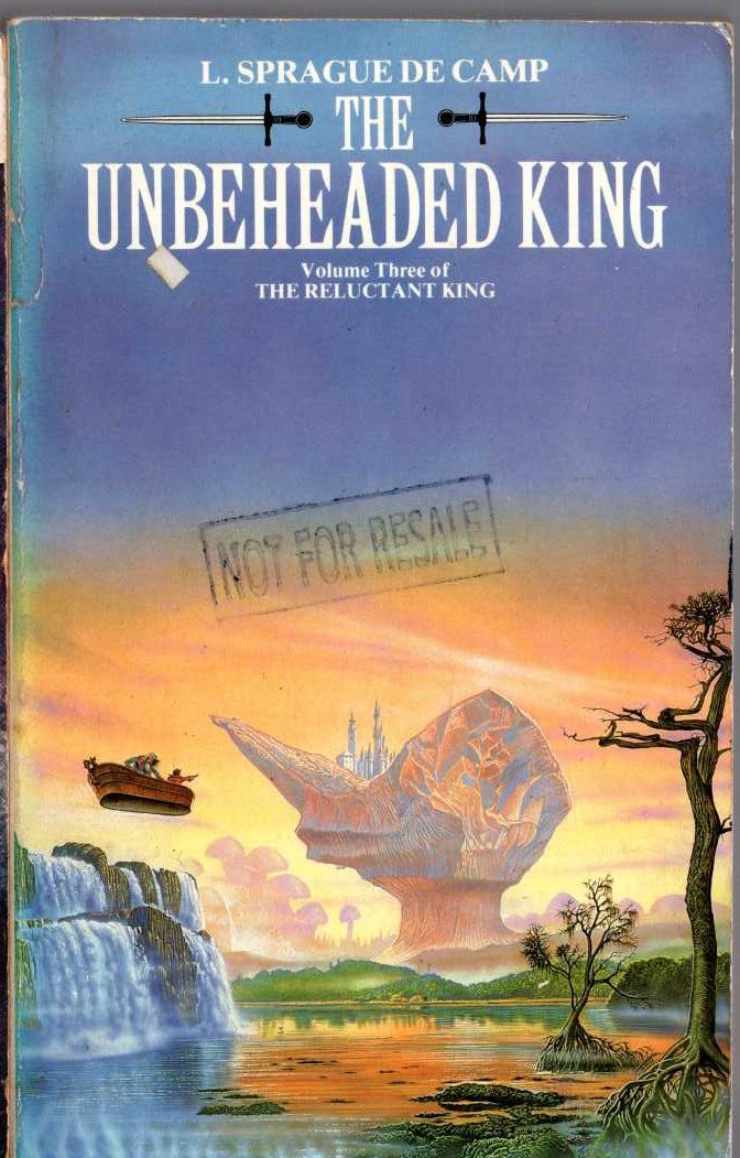 L.Sprague de Camp  THE UNBEAHEADED KING front book cover image