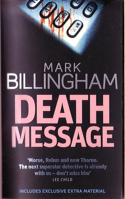 Mark Billingham  DEATH MESSAGE front book cover image