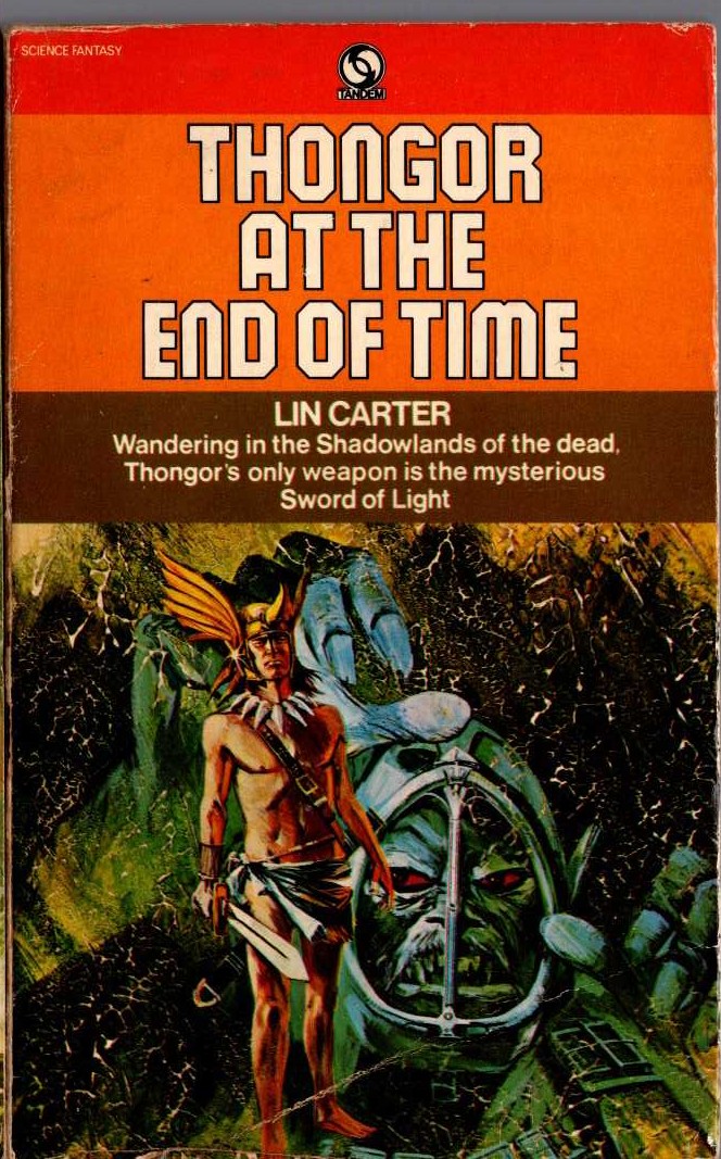 Lin Carter  THONGAR AT THE END OF TIME front book cover image
