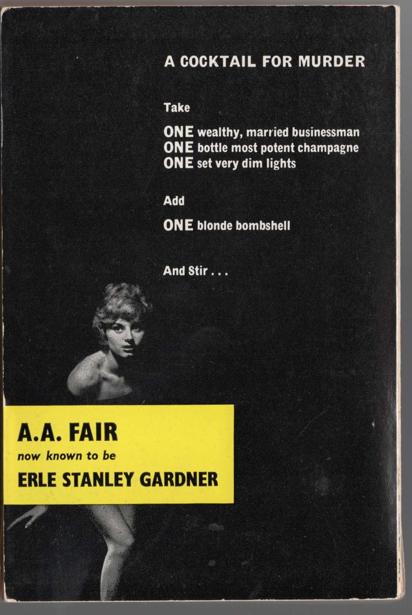 A.A. Fair  SOME SLIPS DON'T SHOW magnified rear book cover image