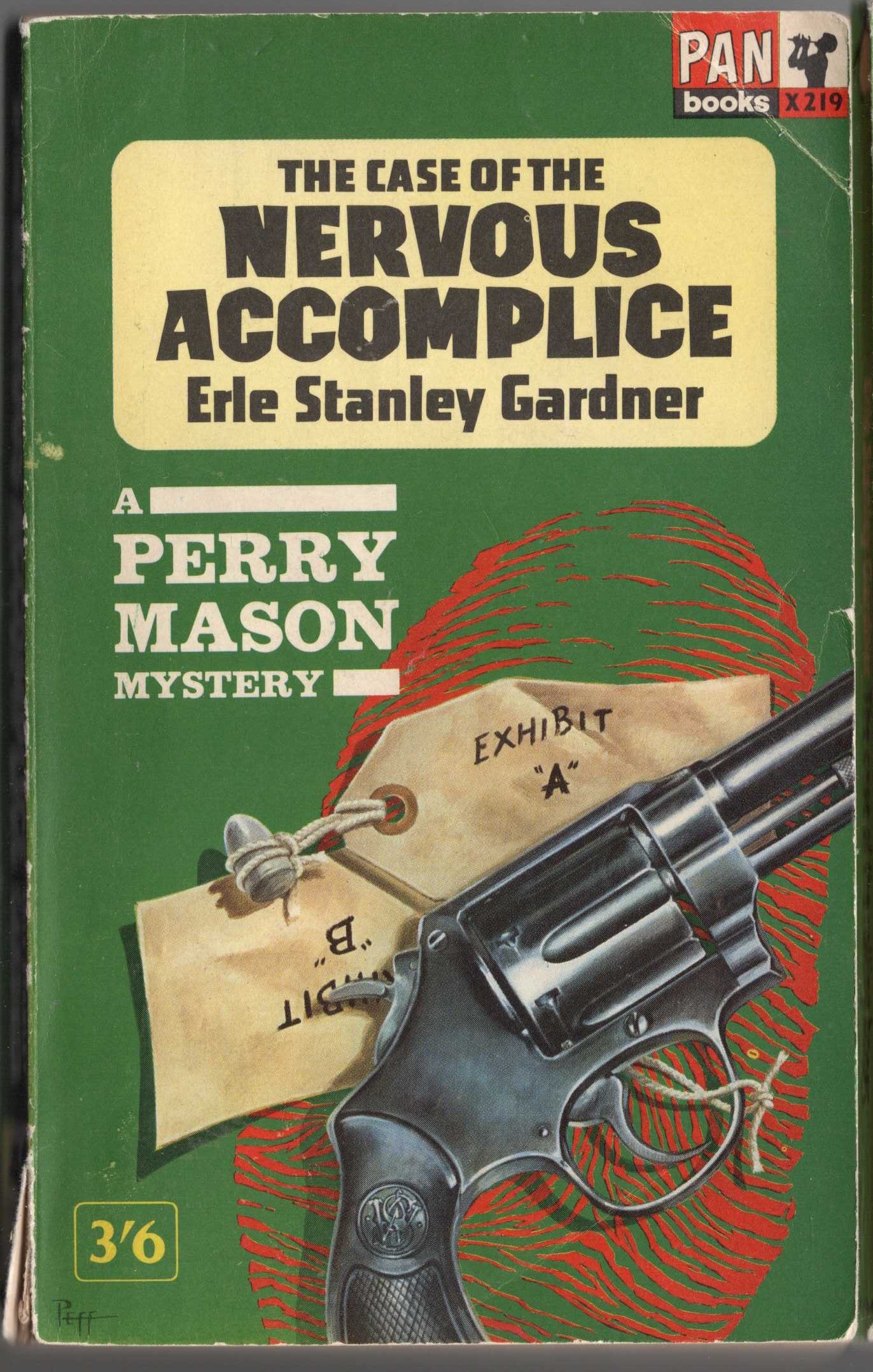 Erle Stanley Gardner  THE CASE OF THE NERVOUS ACCOMPLICE front book cover image