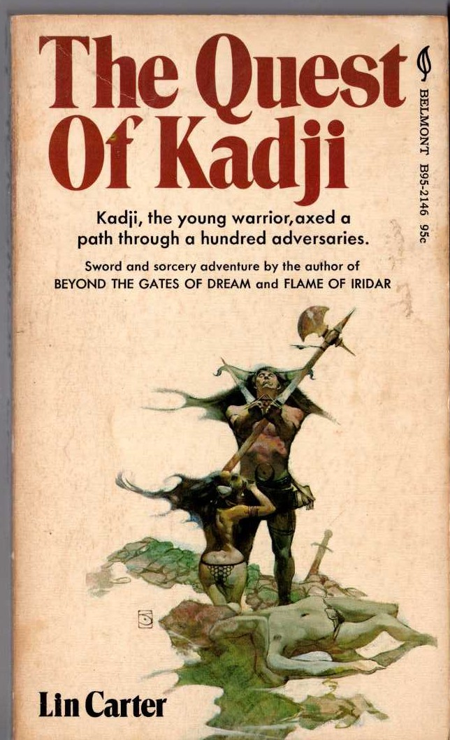 Lin Carter  THE QUEST OF KADJI front book cover image