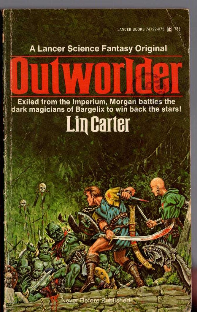 Lin Carter  OUTWORLDER front book cover image