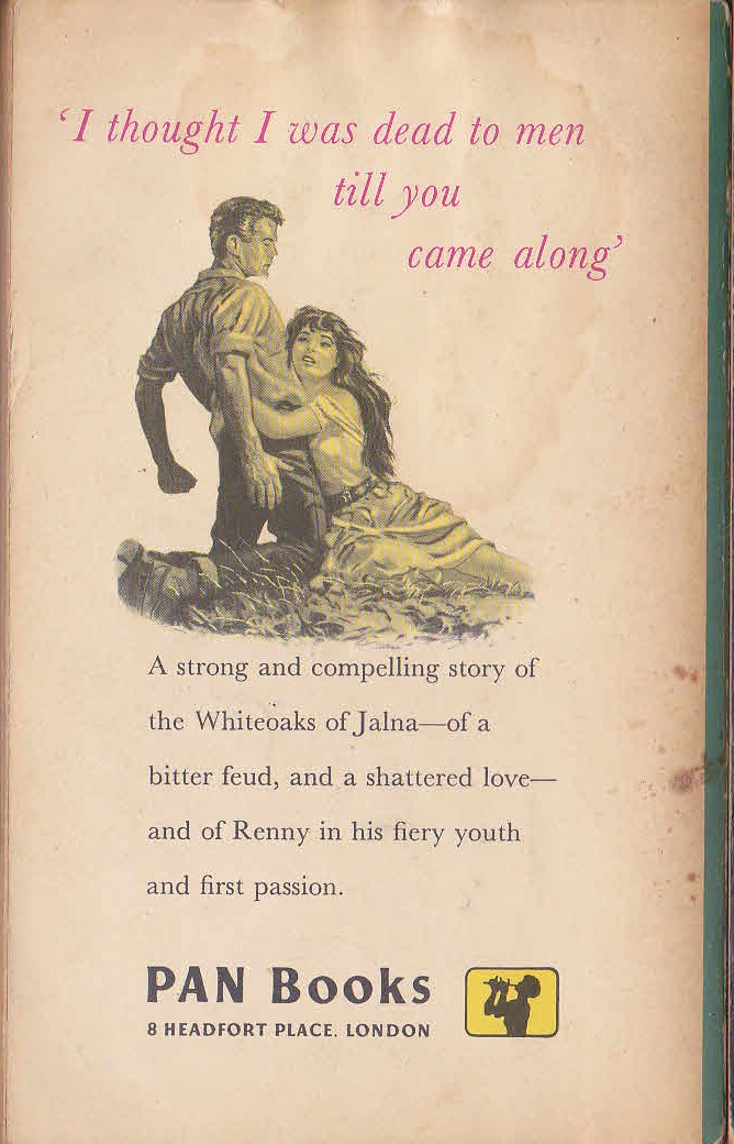 (Ted Allbeury writing as Richard Butler) WHERE ALL THE GIRLS ARE SWEETER magnified rear book cover image