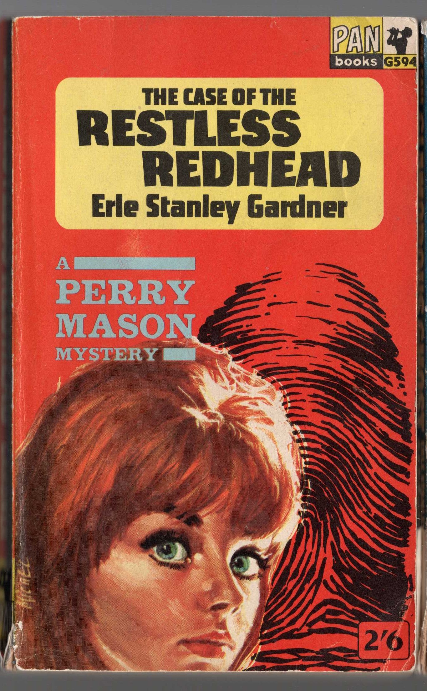 Erle Stanley Gardner  THE CASE OF THE RESTLESS REDHEAD front book cover image