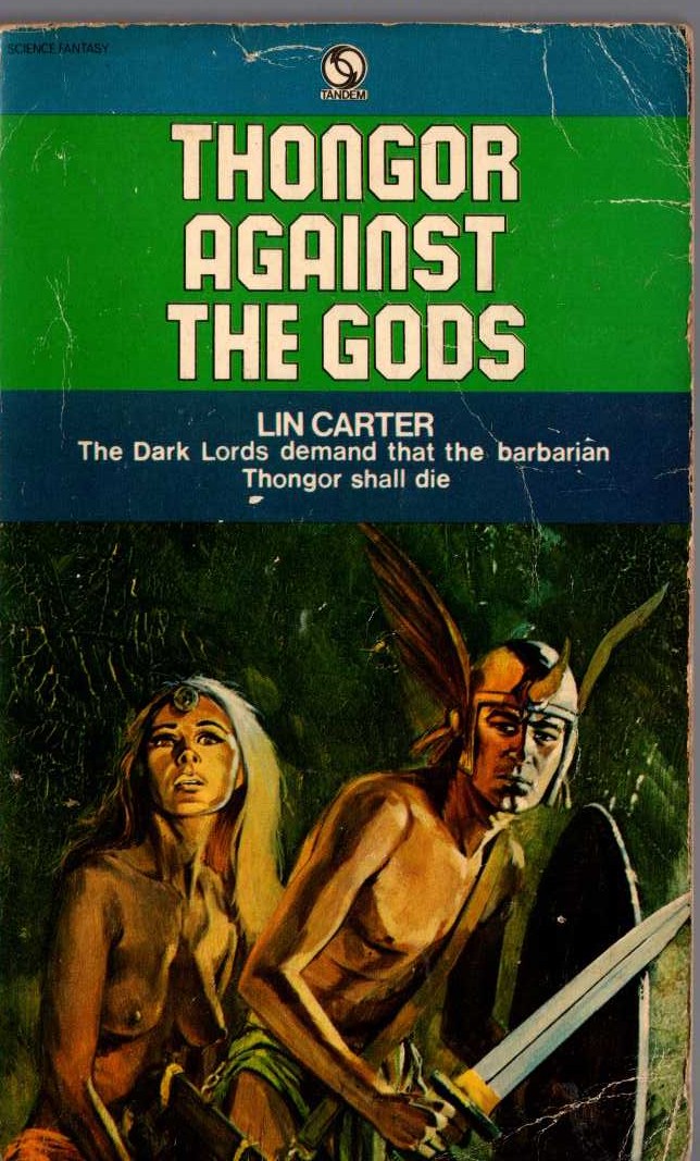Lin Carter  THONGOR AGAINST THE GODS front book cover image
