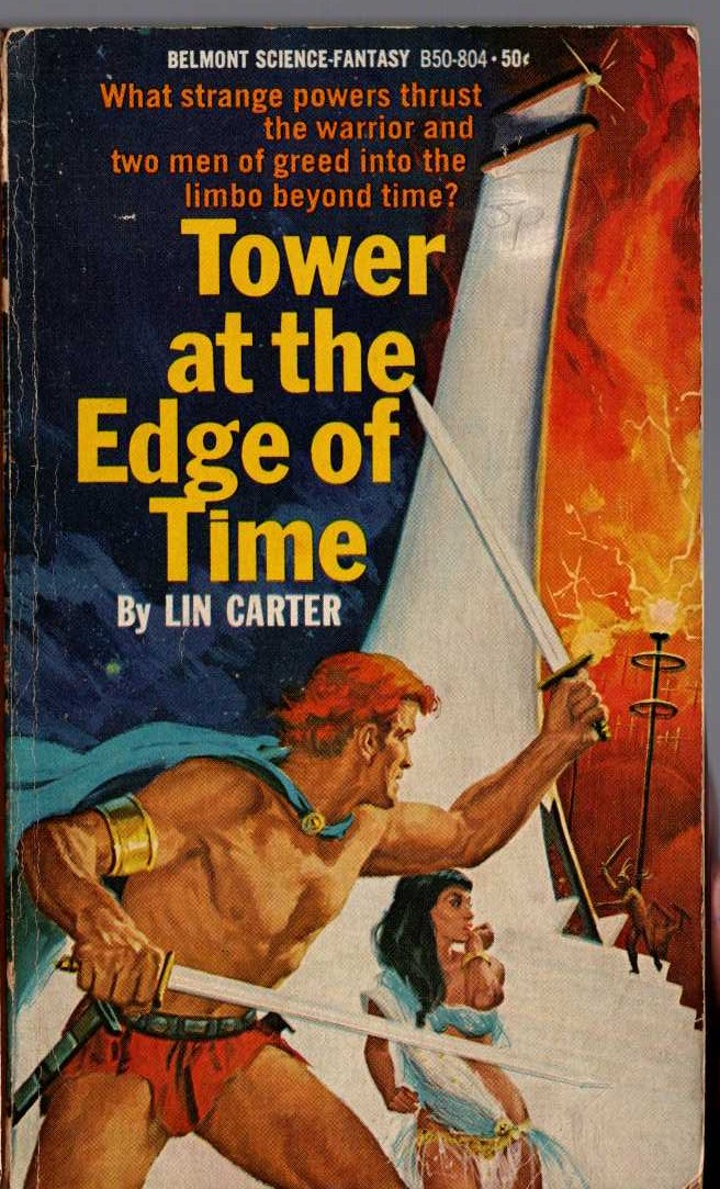 Lin Carter  TOWER AT THE EDGE OF TIME front book cover image