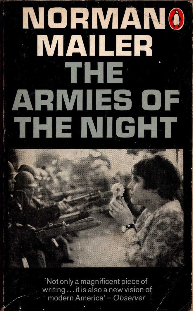 Norman Mailer  THE ARMIES OF THE NIGHT (non-fiction) front book cover image