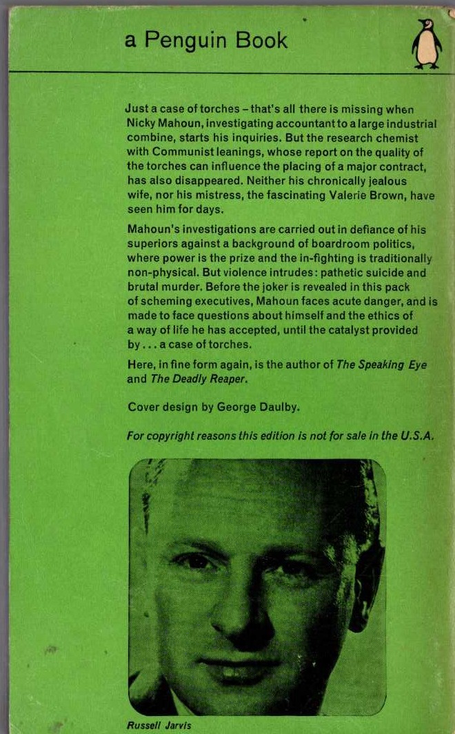 Clark Smith  THE CASE OF TORCHES magnified rear book cover image