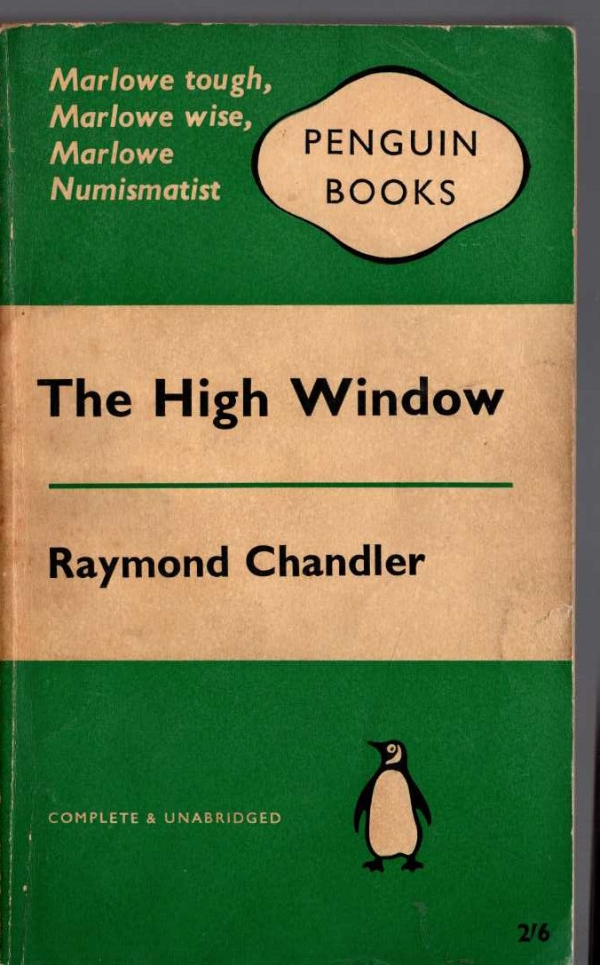 Raymond Chandler  THE HIGH WINDOW front book cover image