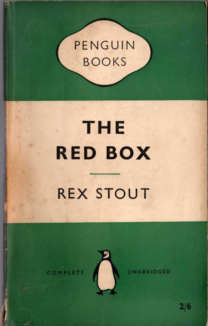 Rex Stout  THE RED BOX front book cover image