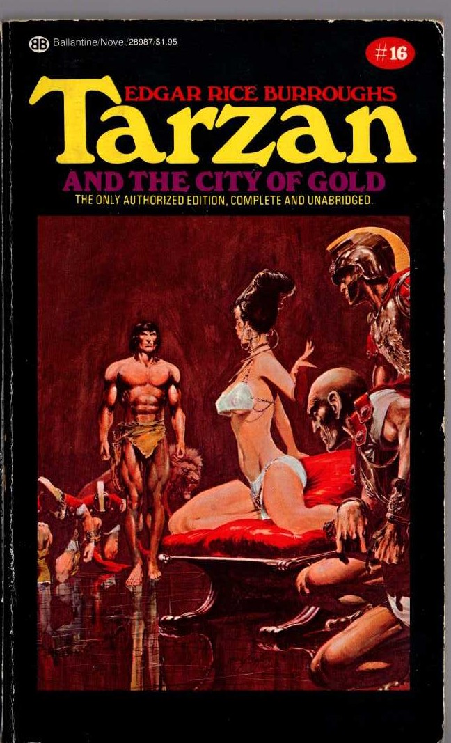 Edgar Rice Burroughs  TARZAN AND THE CITY OF GOLD front book cover image