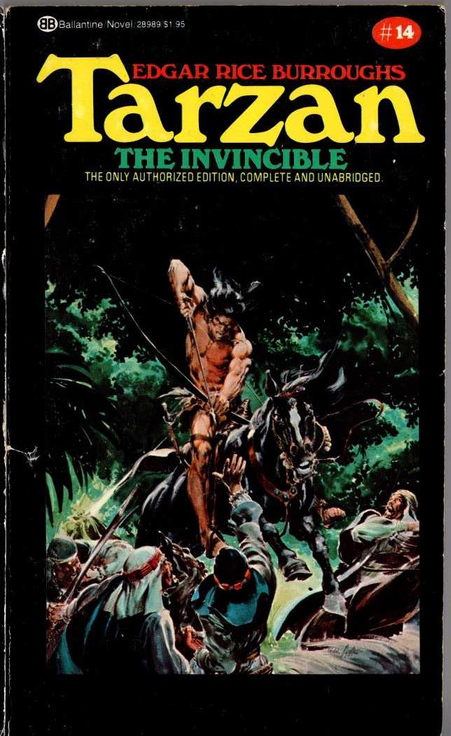 Edgar Rice Burroughs  TARZAN THE INVINCIBLE front book cover image
