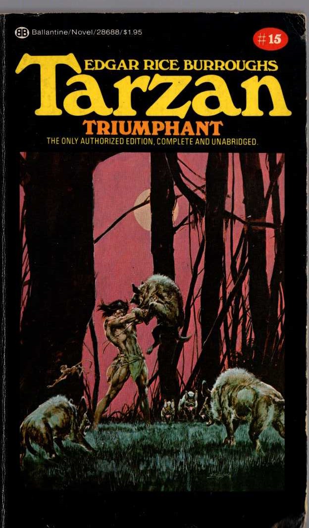 Edgar Rice Burroughs  TARZAN TRIUMPHANT front book cover image