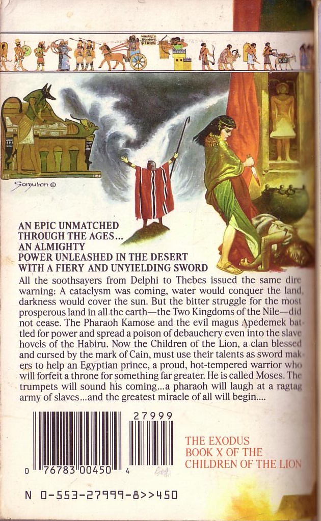 Peter Danielson  THE EXODUS magnified rear book cover image