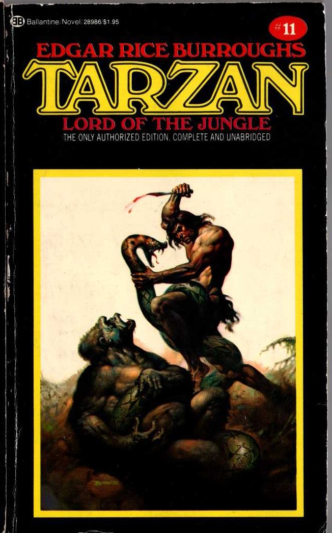 Edgar Rice Burroughs  TARZAN, LORD OF THE JUNGLE front book cover image