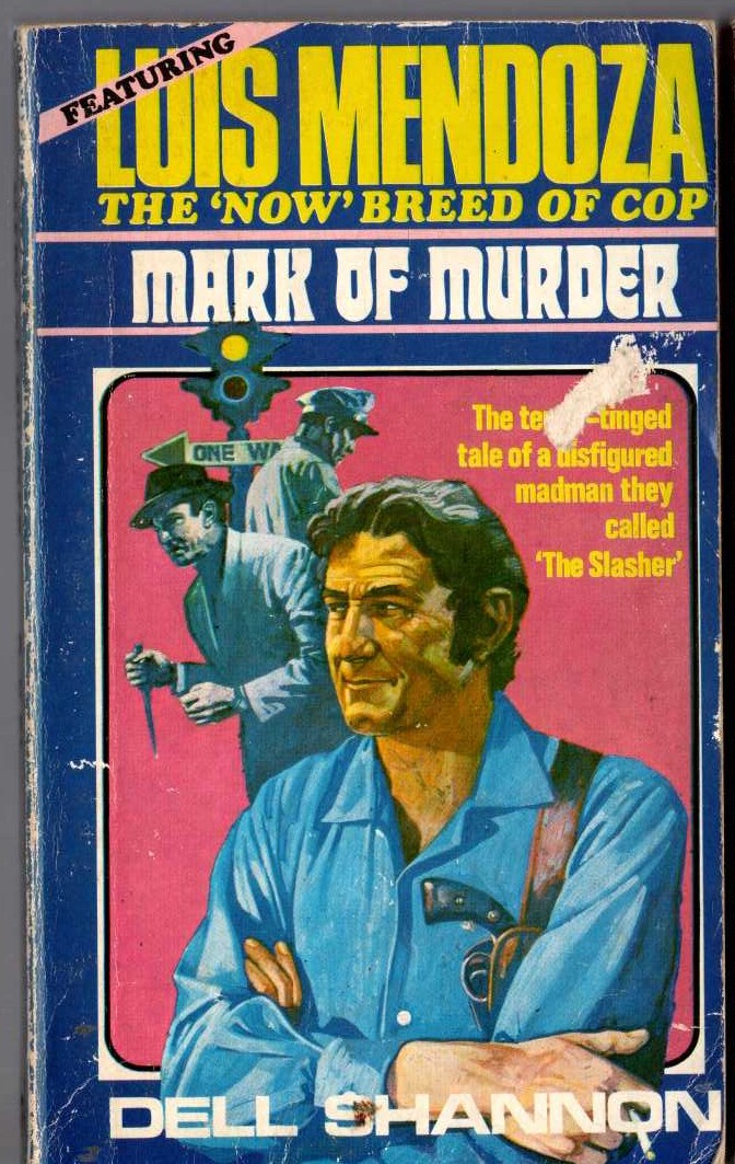 Dell Shannon  MARK OF MURDER front book cover image