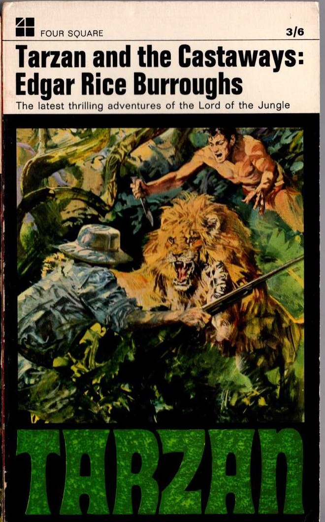 Edgar Rice Burroughs  TARZAN AND THE CASTAWAYS front book cover image