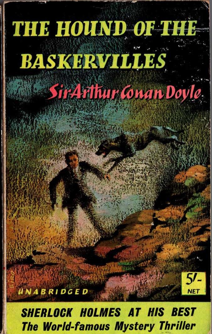Sir Arthur Conan Doyle  THE HOUND OF THE BASKERVILLES front book cover image