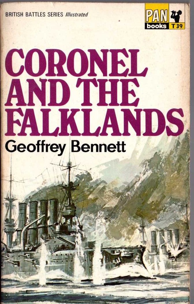 CORONEL AND THE FALKLANDS by Geoffrey Bennett front book cover image