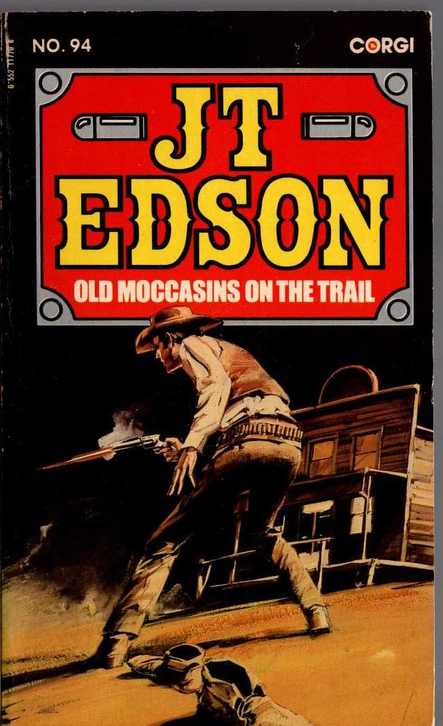J.T. Edson  OLD MOCCASINS ON THE TRAIL front book cover image