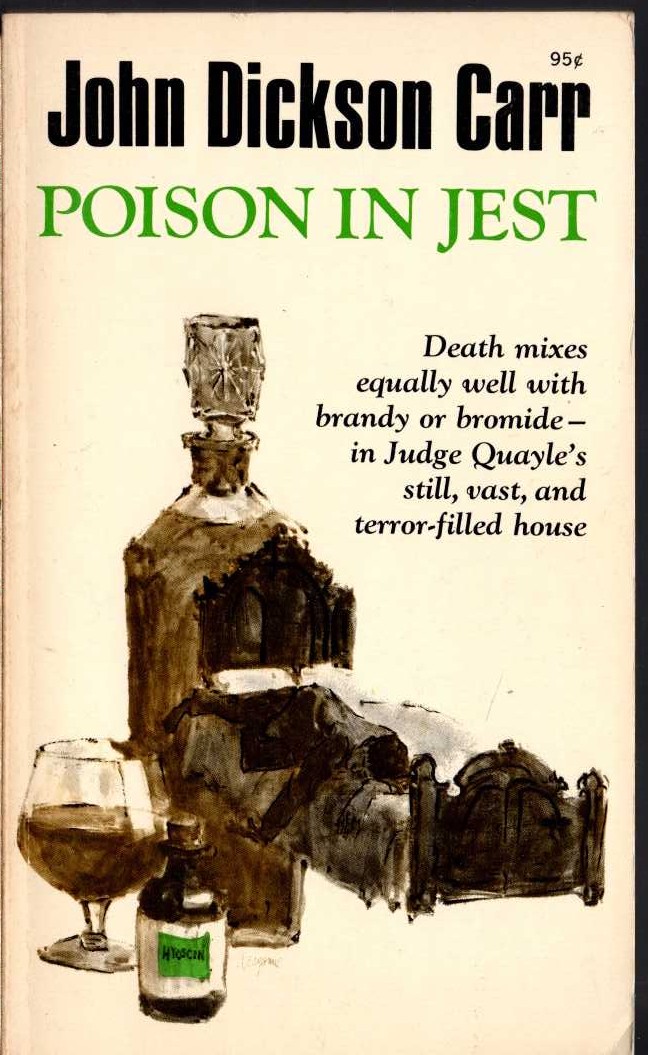 John Dickson Carr  POISON IN JEST front book cover image