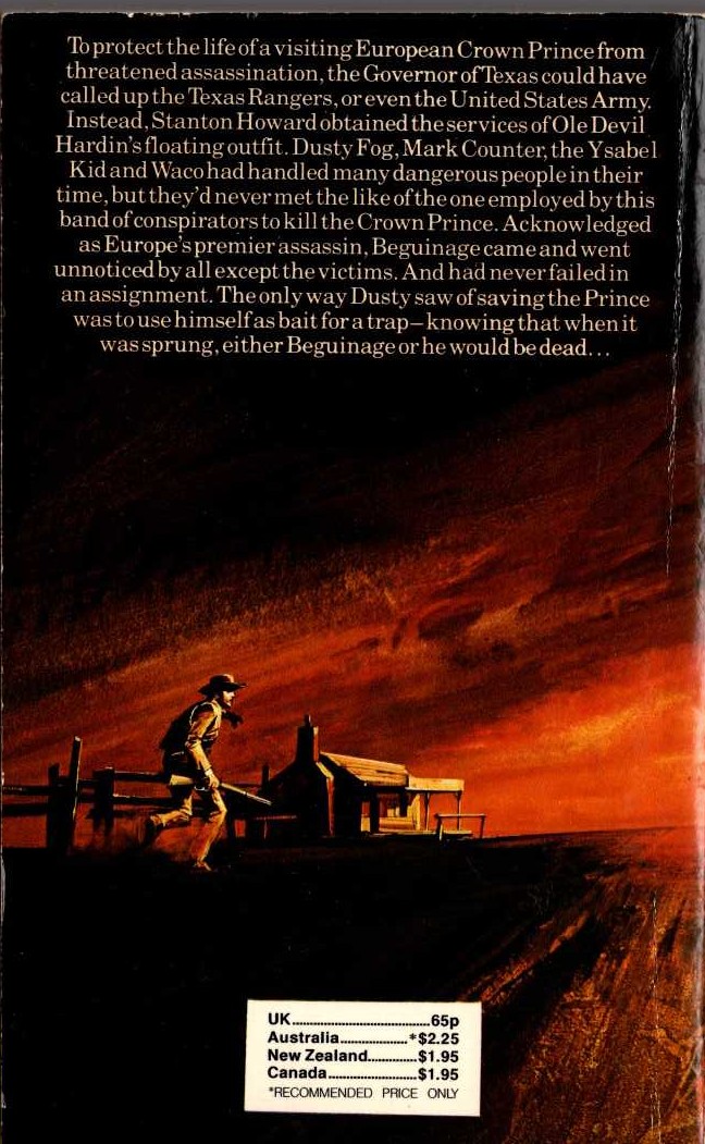 J.T. Edson  BEGUINAGE magnified rear book cover image