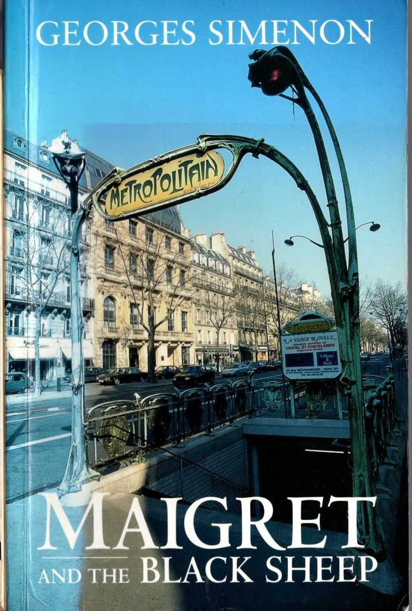 Georges Simenon  MAIGRET AND THE BLACK SHEEP front book cover image