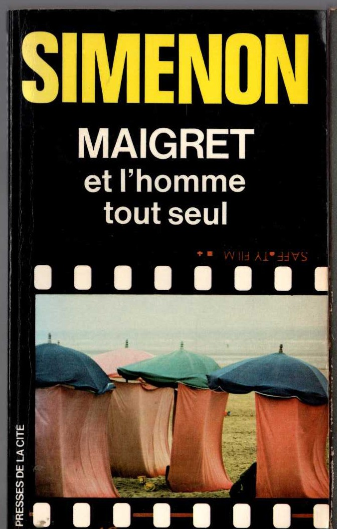 Georges Simenon  MAIGRET ET L'HOMME TOUT SEUL front book cover image