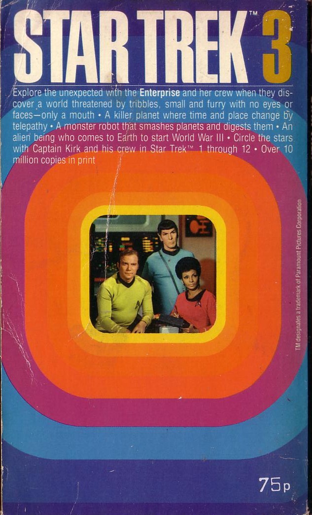 James Blish  STAR TREK #3 magnified rear book cover image
