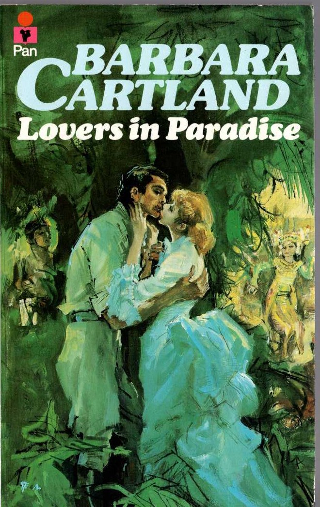 Barbara Cartland  LOVERS IN PARADISE front book cover image