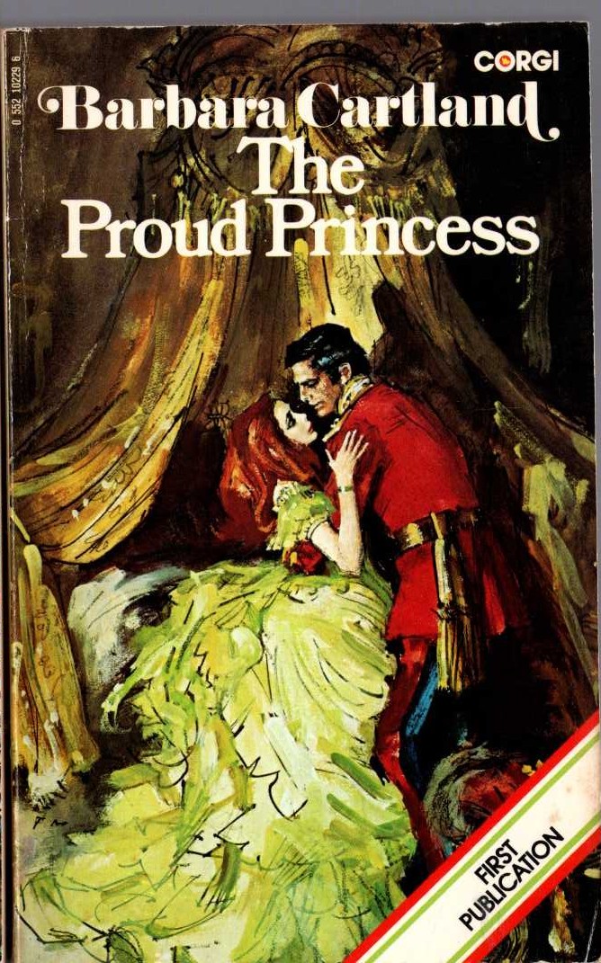 Barbara Cartland  THE PROUD PRINCESS front book cover image