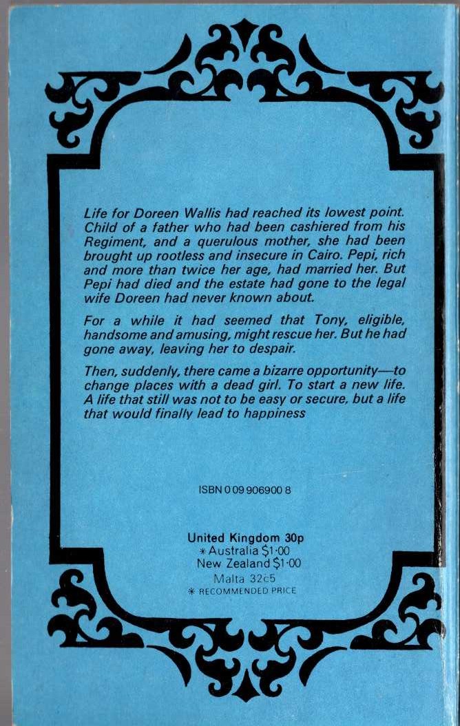 Barbara Cartland  STOLEN HALO magnified rear book cover image