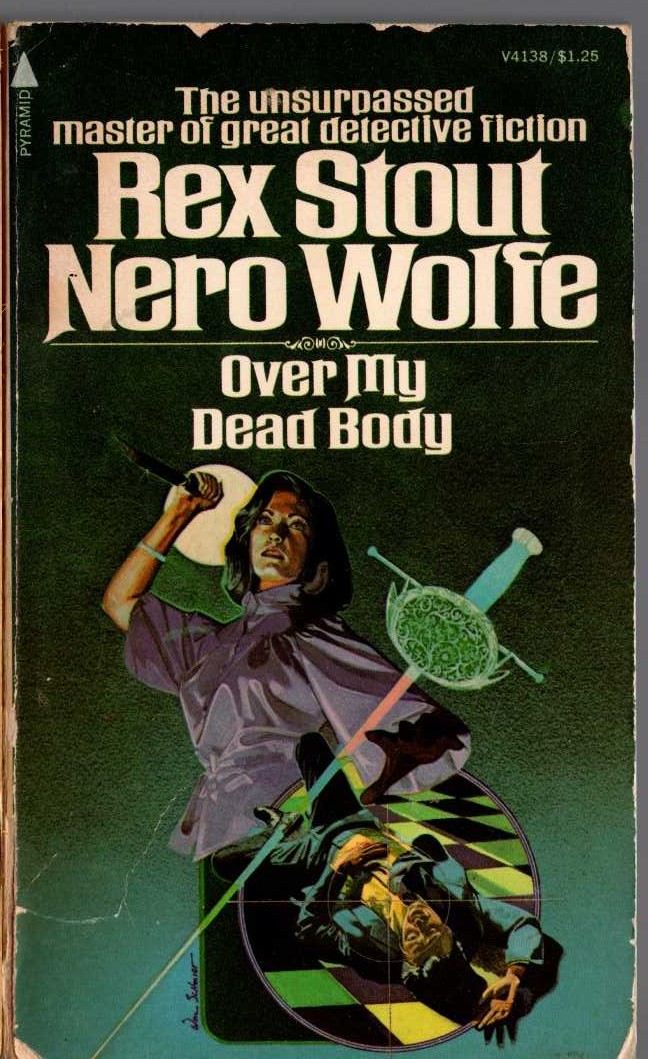 Rex Stout  OVER MY DEAD BODY front book cover image