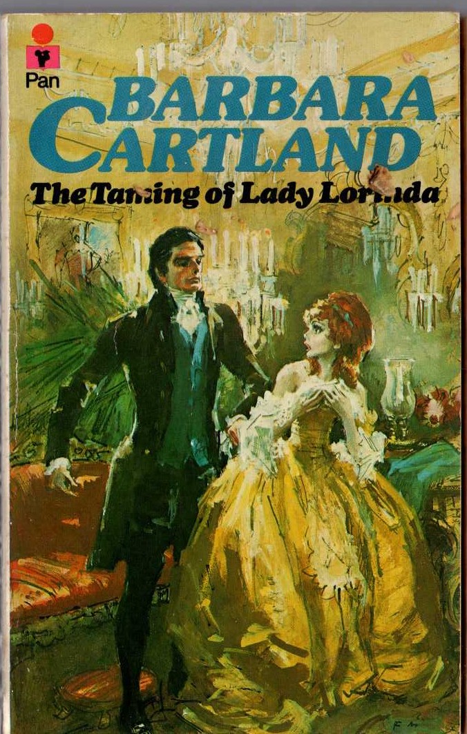 Barbara Cartland  THE TAMING OF LADY LORINDA front book cover image