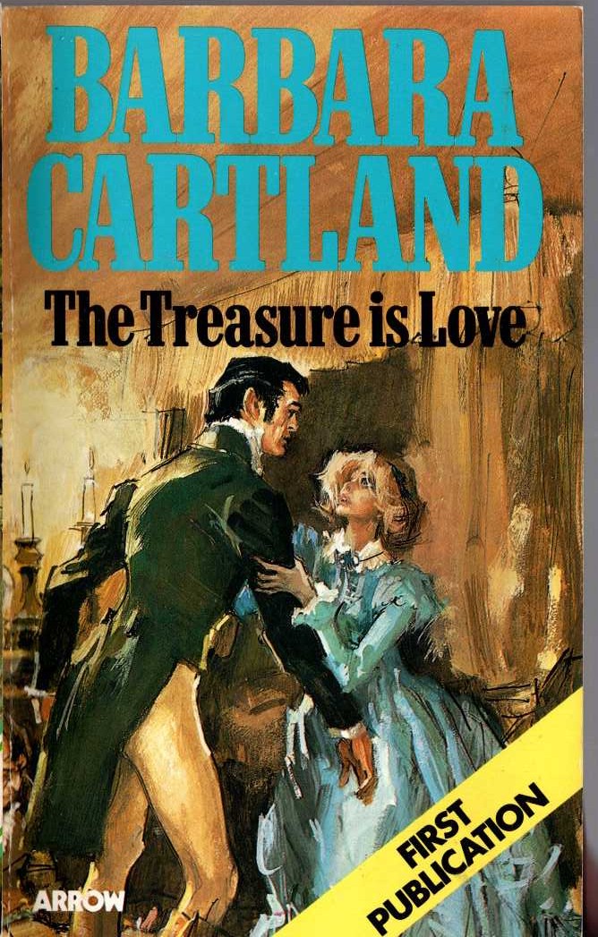 Barbara Cartland  THE TREASURE IS LOVE front book cover image