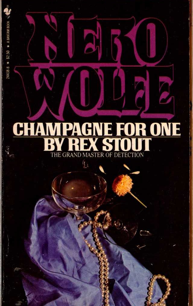 Rex Stout  CHAMPAGNE FOR ONE front book cover image
