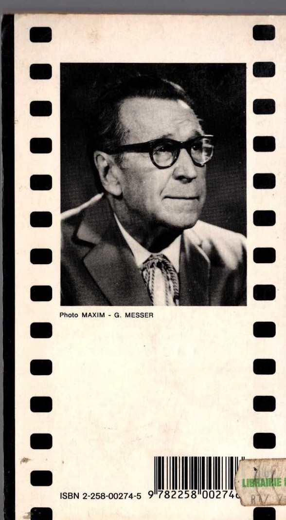 Georges Simenon  UN ECHEC DE MAIGRET magnified rear book cover image