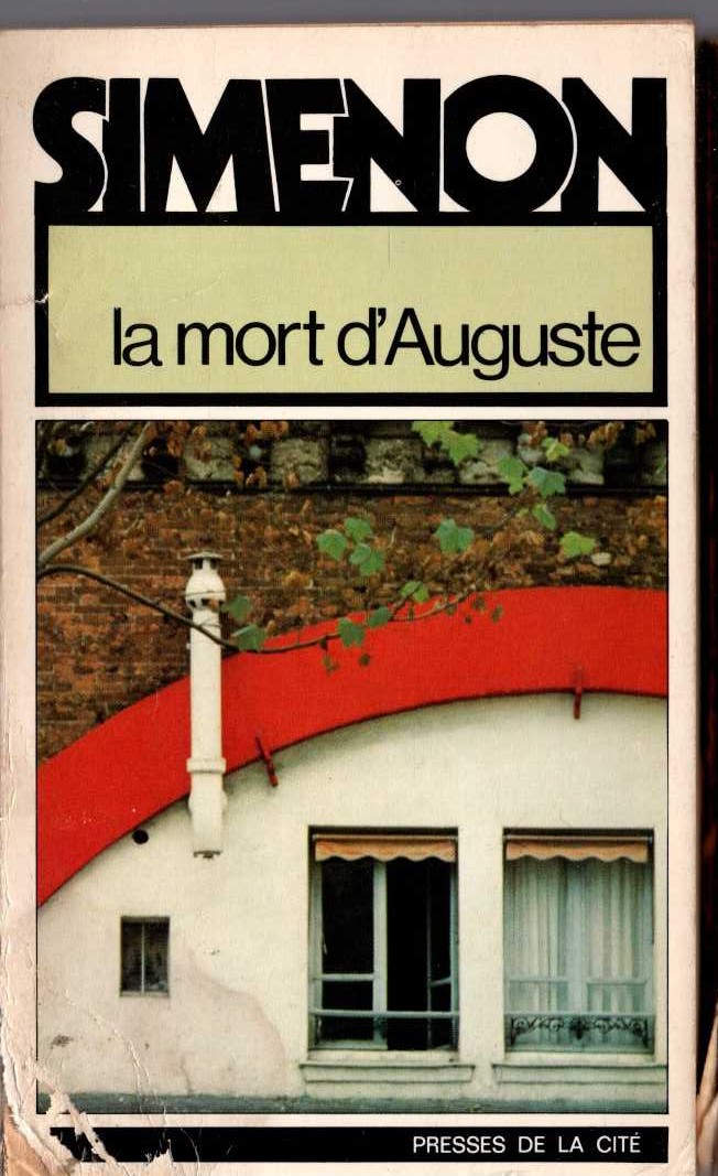 Georges Simenon  LA MORT D'AUGUSTE front book cover image